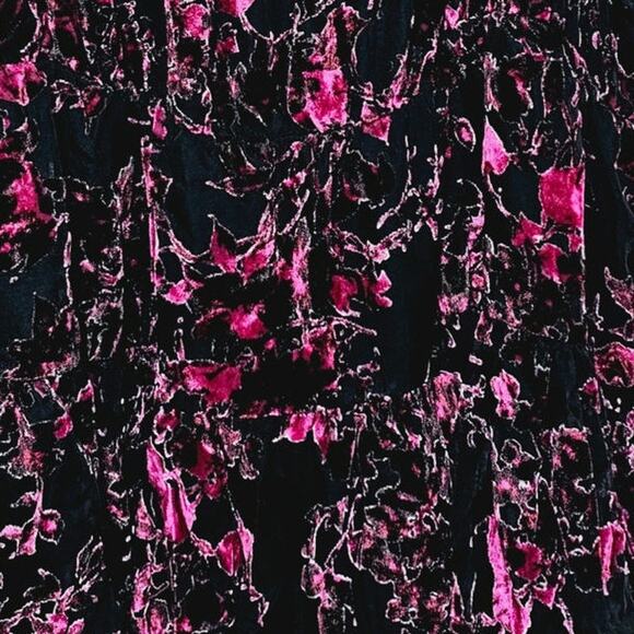 Torrid Babydoll Velvet Buurnout Tiered Top Floral Plus Size 5 5X Red Whimsigoth - Picture 5 of 9